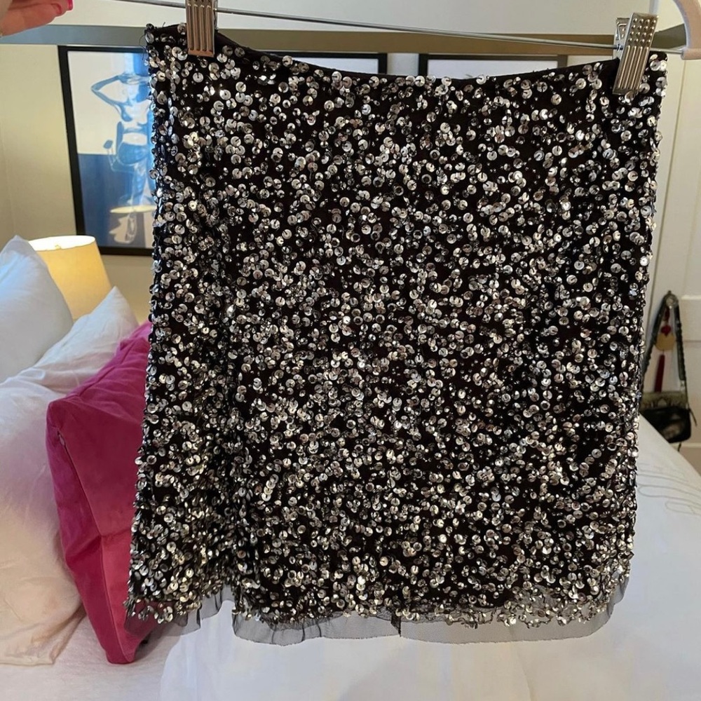 French Connection Sequin Skirt